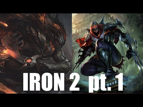 yasuo vs zed iron 2 gameplay pt 1
