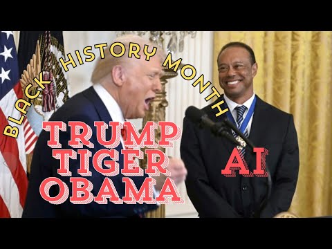 AI Showdown: Obama Grills Trump on Tiger Woods & DEI Hypocrisy at Black History Month!