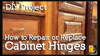 How to repair or replace Cabinet Hinges (European Cabinet Hinges)