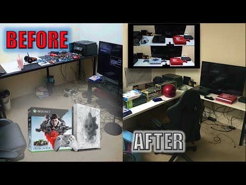 UPGRADING The GAME ROOM! XBOX ONE X GEARS 5 LIMITED EDITION Console Unboxing and Review