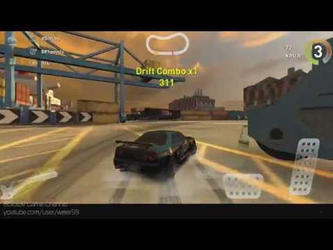 Real Drift 1000000 score!!! Sunset Dock, SkyLine Professional Drift Letsplay