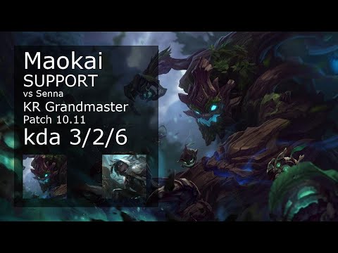 Maokai Support & Miss Fortune vs Senna & Sett - KR Grandmaster 3/2/6 10.11