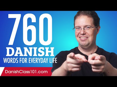 760 Danish Words for Everyday Life - Basic Vocabulary #38