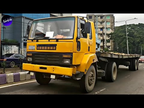 BANGLA TRUCKS 09 | Ashok Leyland 3518il trailer to its loading point | Truck Spotting | Truck Sound