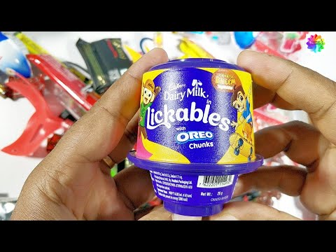 Cadbury Dairy Milk Lickables  with Oreo Chunks with surprise Gift inside, Asmr, Unboxing.