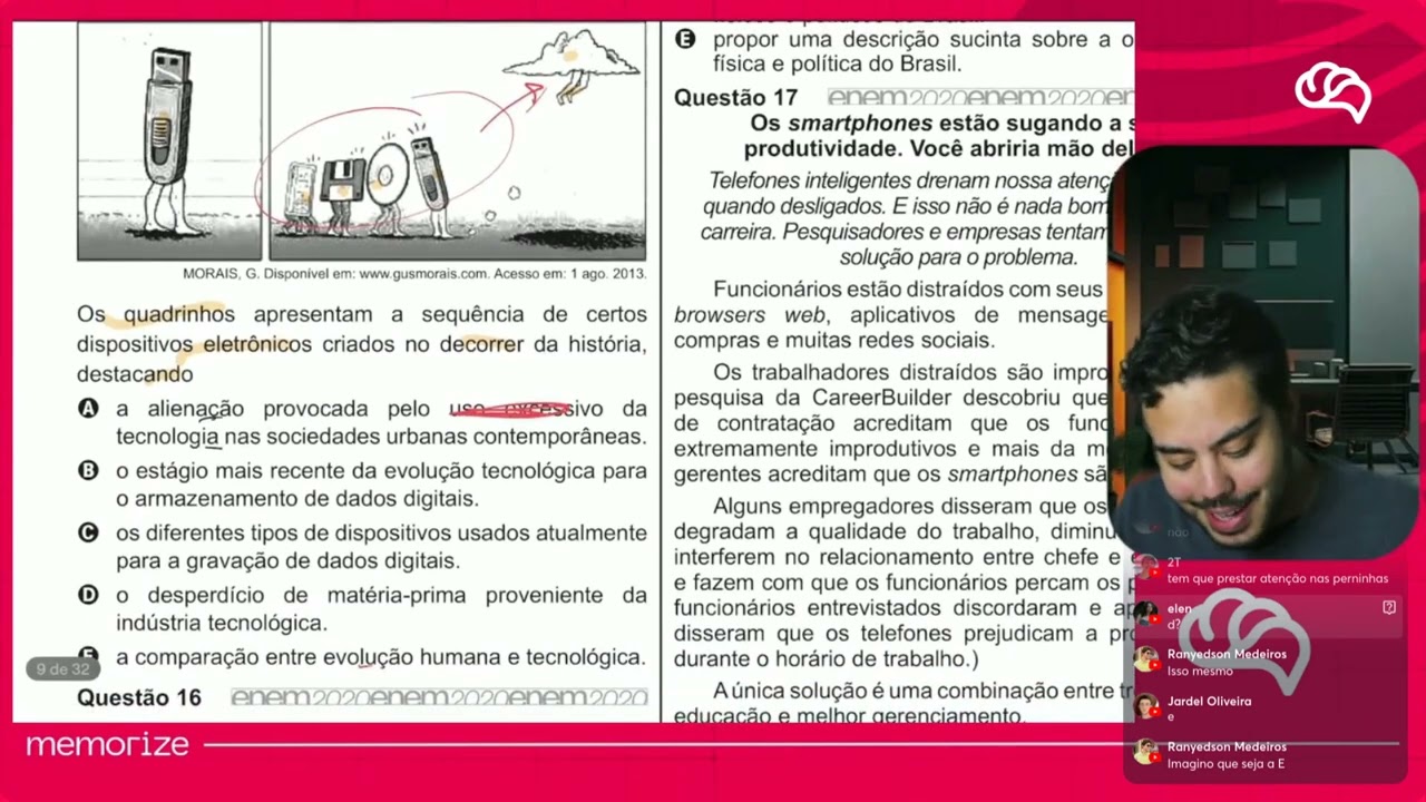 Resolução em Vídeo — Questão 15 ENEM 2020 PPL