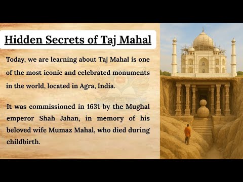 Hidden Secrets of the Taj Mahal | Learn English with Shah Jahan's Emotional Love Story