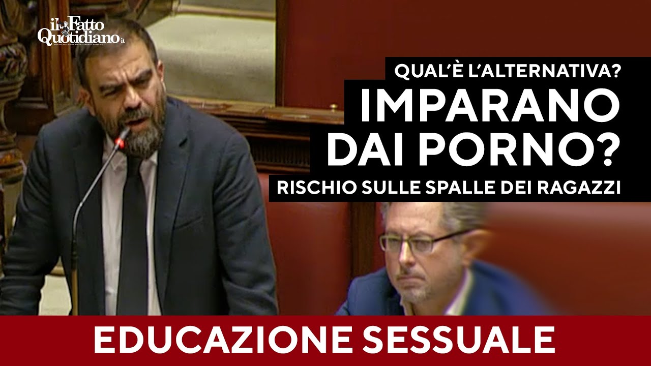 Grimaldi: "Qual'è l'alternativa all'educazione sessuale? Come devono imparare i ragazzi? Dai porno?"