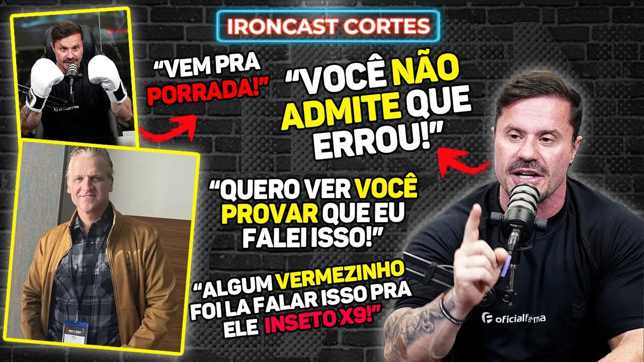 CHAMOU PRA PORRADA! CARIANI COMEÇA A LIVE COM LUVA DE BOXE E DETONA CRITICAS DE CHRIS ACETO–IRONCAST