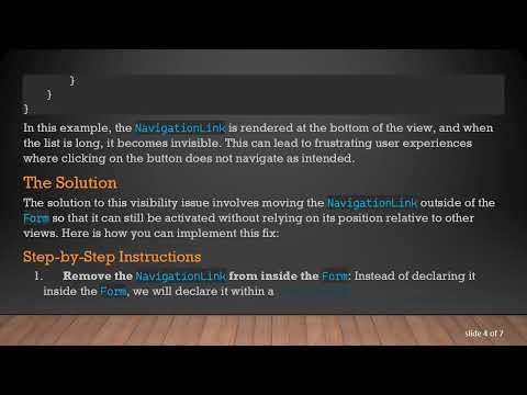 How to Make NavigationLink Work When It's Not Visible in SwiftUI