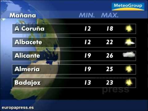 Previsión del tiempo para este jueves 11 de octubre