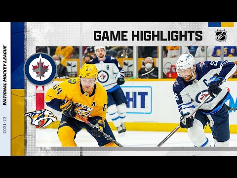 Jets @ Predators 2/12/22 | NHL Highlights