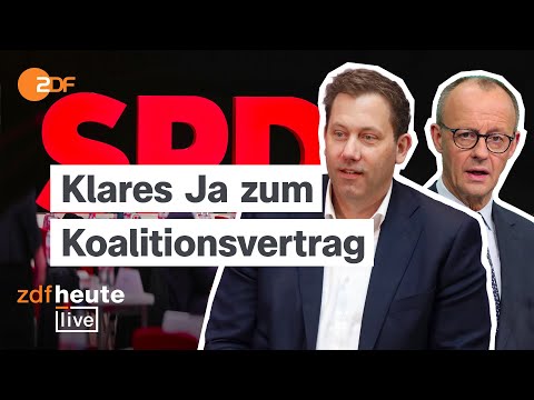 Video Thumbnail: SPD-Votum zur Koalition: So hat die Parteibasis entschieden | Analyse bei ZDFheute live