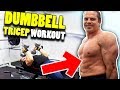 Home Gym Dumbbell Tricep Workout - best tricep workout with dumbbells