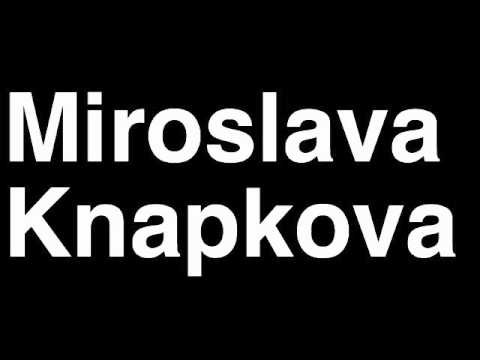 How to Pronounce Miroslava Knapkova Czech Gold Medal Rowing Sculls London 2012 Olympics Video