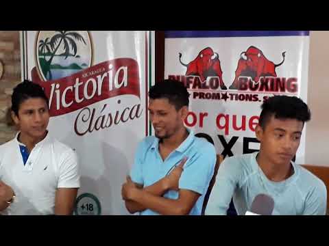 Presentación de la cartelera 11 de Bufalo Boxing de este sábado 16/9 en La Paz Centro