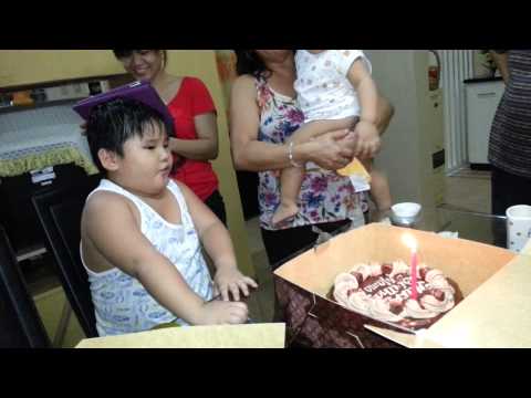 Adriel sings Happy Birthday