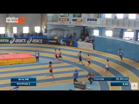 PACITTO 60 Hs Promesse Uomini   Semifinale 2   Campionati Italiani Indoor 2018