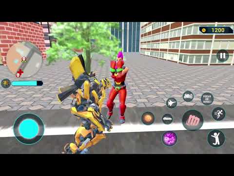 Flying Jet Robot Car Transform Games #01- Android Best Robot Gameplay