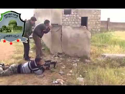 اشتباكات بين مقاتلي لواء الأقصى وقوات النظام أثناء تحرير مخيم حندرات ضمن مجريات معركة فك الأسرى