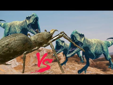 1000 Dinosaurs VS Giant Stag Beetle - Rise of the worlds