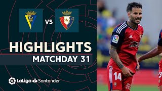 Videoresumen del Cádiz - Osasuna