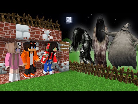 100% BUILT BASE AGAINST GHOSTS IN MINECRAFT