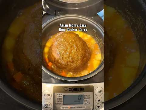 Easy Rice Cooker Curry! 🍛 #curryrecipe #curry #lazyrecipe