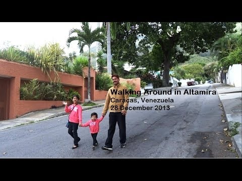 Walking around in Altamira, Caracas