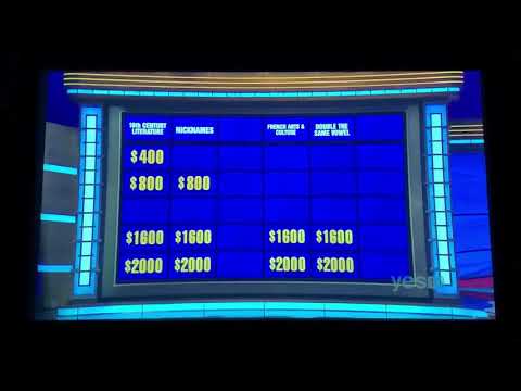 Double Jeopardy, Fred Nelson Day 2 - 3rd Daily Double (12/4/20)