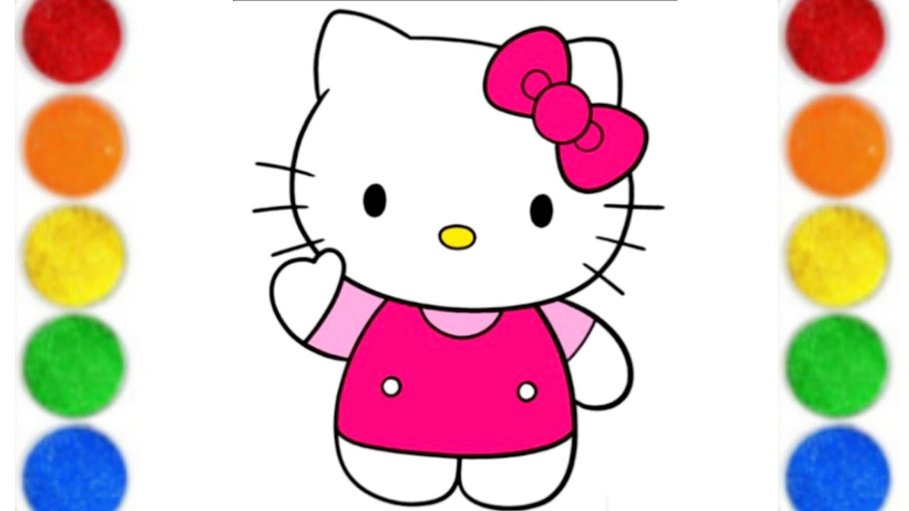How to Draw and Color Hello Kitty | Easy Drawing for Kids & Beginners | Hello Kitty Art Tutorial