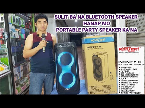 KONZERT INFINITY 8 UNBOXING DEMO REVIEW AND SOUND CHECK