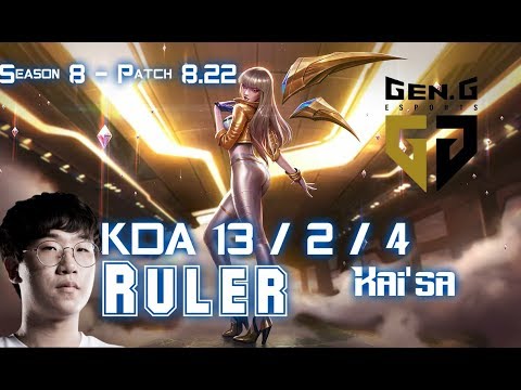 GEN Ruler KAI'SA vs SIVIR ADC - Patch 8.22 KR Ranked