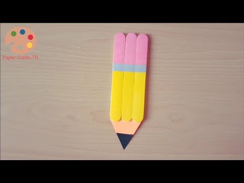 Pencil Craft with Popsicle Sticks