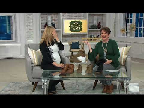 Clarks Leather Lace up Ankle Boots - Sashlin Sue on QVC