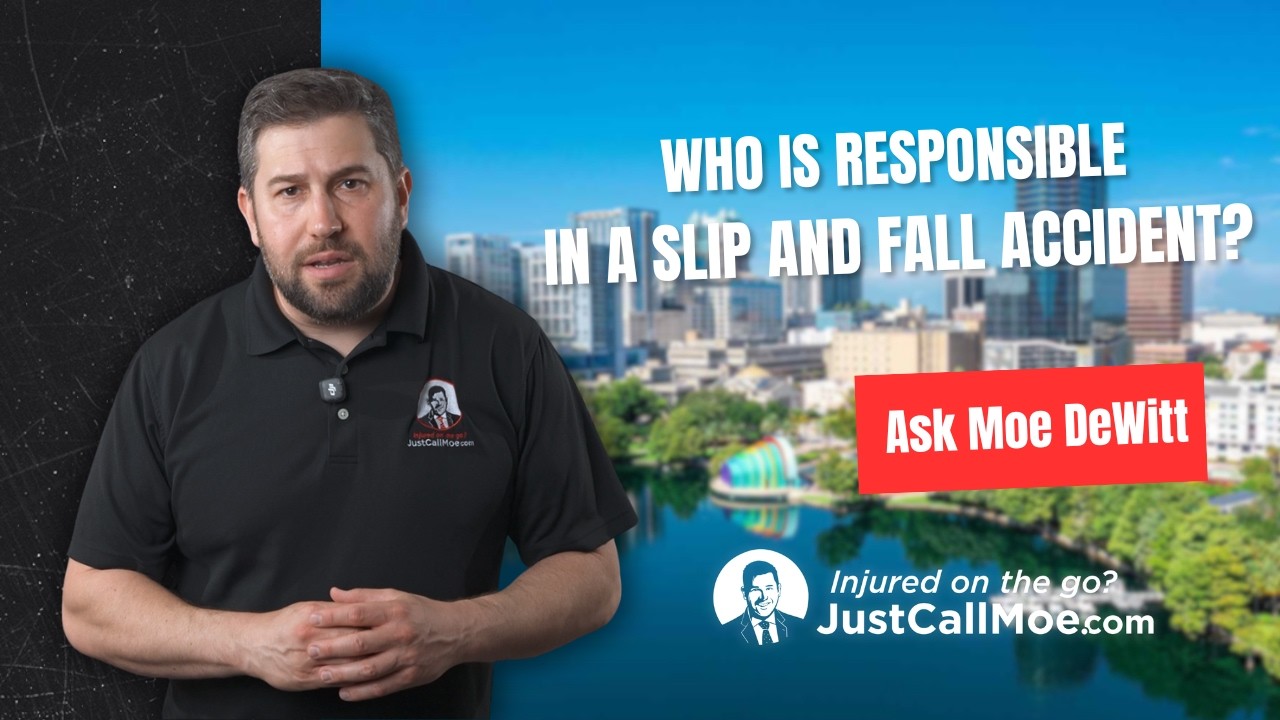 Who is responsible in a slip and fall accident?