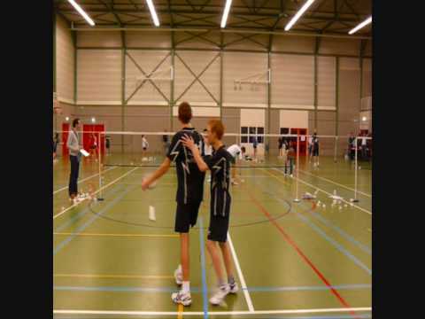 Joey Hall & Rik Hermans vs. Devin Beckers & Juul Hekkens     BADMINTON!