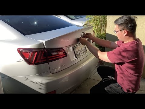 Lexus is350 trunk spoiler/duck bill install