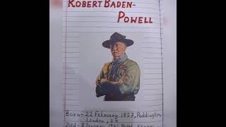 The Bharat Scouts and guides log notebook.