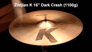 Video thumbnail for Zildjian K 16" Dark Crash (1100g) by Boston Drum Center