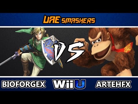 Smash4 BioForgeX (Link) Vs Artehfx (Donkey Kong) Winners Round 1