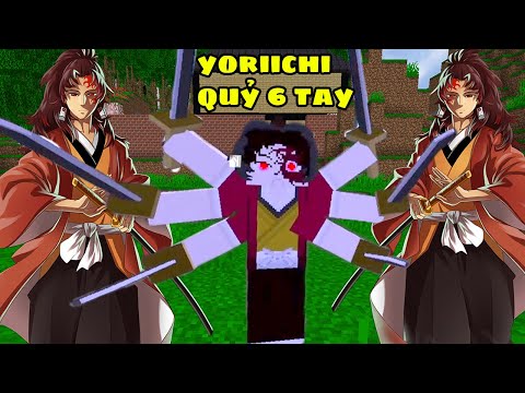 MINECRAFT DEMON SLAYER ☻ EPISODE 40 ☻ SURPRISE MEETING THE LEGENDARY YORIICHI THE EXTREMELY COOL 6-HANDED 6-SWORD DEMON