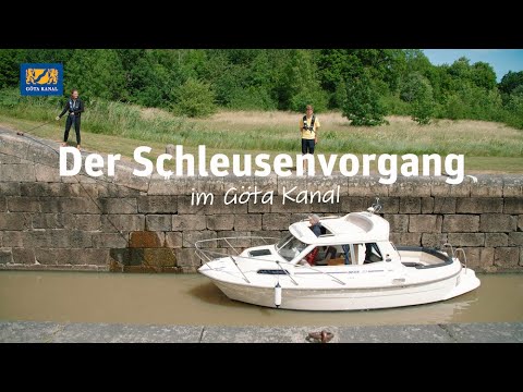 Der Schleusenvorgang - Göta Kanal