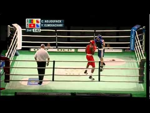 Light Heavy (81kg) SF - Adjoufack (CMR) vs Elmekachari (TUN) - 2012 African Olympic Qualifying Event