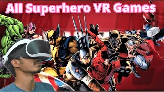 All Superhero VR games available so Far!!! in PSVR and Oculus Rift VR (Eng Commentary)