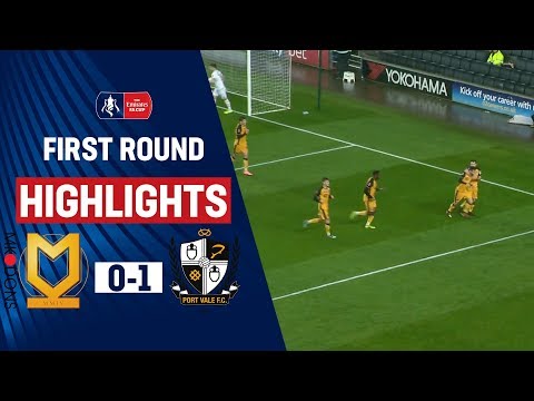 Worrall's Header Spoils Martin's First Game | MK Dons 0-1 Port Vale | Emirates FA Cup 19/20