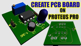 how to create pcb board on proteus professional