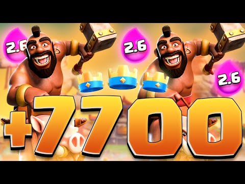 HOG 2.6 END SEASON +7700 TROPHIES VS HARD COUNTERS - CLASH ROYALE