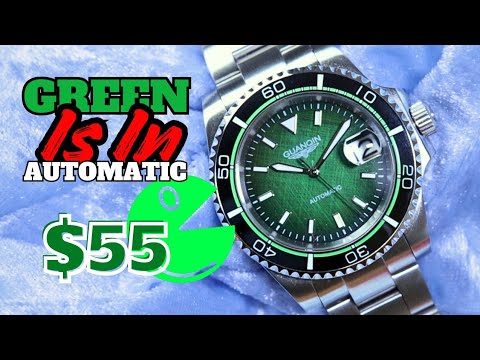 STUNNING $55 Automatic NH35 Unique GuanQin 16199 Diver Watch Review