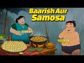 Kalia Ustaad Baarish Aur Samosa ️ Funny Cartoon In Rain Kids Animation With Food